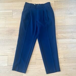 Loft Navy High Rise Taper Leg Pant